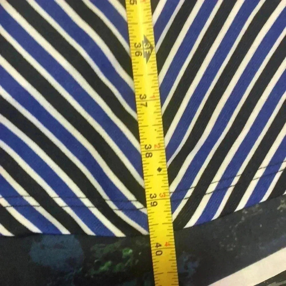 Ashley Stewart plus size dress blue,white,black stripes size 20 - Picture 11 of 11